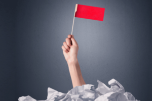red flag in small business
